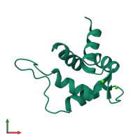 PDB entry 2e6w coloured by chain, front view.