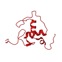 The deposited structure of PDB entry 2ebl contains 1 copy of CATH domain 3.30.50.10 (Erythroid Transcription Factor GATA-1; Chain A) in COUP transcription factor 1. Showing 1 copy in chain A.