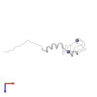 ZINC ION in PDB entry 2ecg, assembly 1, top view.