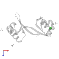 CHLORIDE ION in PDB entry 2ecs, assembly 1, top view.