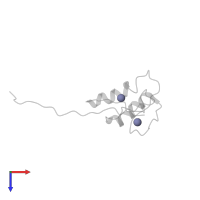 ZINC ION in PDB entry 2ej4, assembly 1, top view.