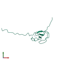 Monomeric assembly 1 of PDB entry 2eli coloured by chemically distinct molecules, front view.