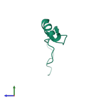Zinc finger protein 224 in PDB entry 2en1, assembly 1, side view.