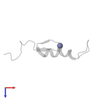 ZINC ION in PDB entry 2en6, assembly 1, top view.