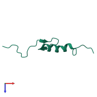 Zinc finger protein with KRAB and SCAN domains 5 in PDB entry 2eoo, assembly 1, top view.