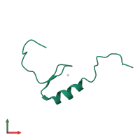 Zinc finger protein 484 in PDB entry 2ep2, assembly 1, front view.