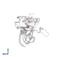 COBALT (II) ION in PDB entry 2ew5, assembly 1, side view.