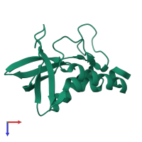 Nuclease A in PDB entry 2f0g, assembly 1, top view.