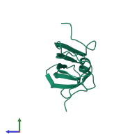 Peptidyl-prolyl cis-trans isomerase FKBP8 in PDB entry 2f2d, assembly 1, side view.