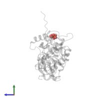 Modified residue SEP in PDB entry 2f57, assembly 2, side view.