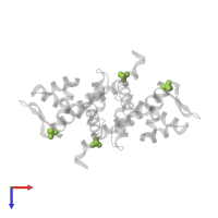 SULFATE ION in PDB entry 2f5c, assembly 1, top view.