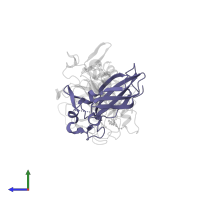 Tissue factor in PDB entry 2f9b, assembly 1, side view.