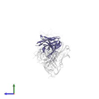 Ig-like domain-containing protein in PDB entry 2fd6, assembly 2, side view.