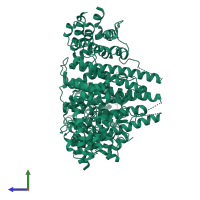 PoNi C-terminal domain-containing protein in PDB entry 2fef, assembly 1, side view.