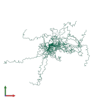 PDB entry 2fft coloured by chain, ensemble of 20 models, front view.