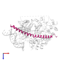 Protein lag-3 in PDB entry 2fo1, assembly 1, top view.