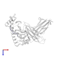 Mucin-1 subunit alpha in PDB entry 2fo4, assembly 1, top view.