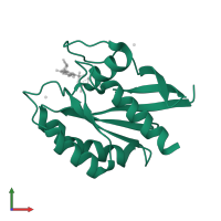 Ras-related protein Rab-1A in PDB entry 2fol, assembly 1, front view.