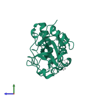 Cathepsin S in PDB entry 2fq9, assembly 1, side view.