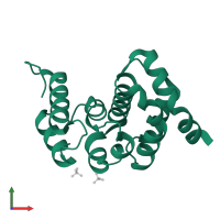 Eukaryotic translation initiation factor 5 in PDB entry 2ful, assembly 2, front view.