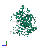 Aldo-keto reductase family 1 member C4 in PDB entry 2fvl, assembly 1, side view.