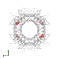 Modified residue SAC in PDB entry 2fxl, assembly 1, side view.