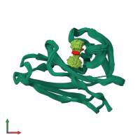 PDB entry 2g0l coloured by chain, ensemble of 58 models, front view.