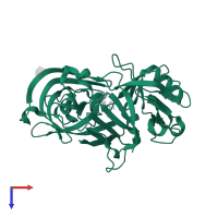 Renin in PDB entry 2g1s, assembly 1, top view.