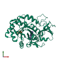 PDB entry 2g41 coloured by chain, front view.