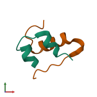 PDB entry 2g4m coloured by chain, front view.