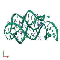 PDB entry 2g9c coloured by chain, front view.