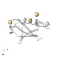CADMIUM ION in PDB entry 2gbr, assembly 1, top view.