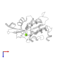 MAGNESIUM ION in PDB entry 2ghq, assembly 1, top view.