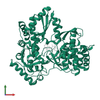 RNA-directed RNA polymerase in PDB entry 2giq, assembly 1, front view.