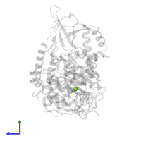MAGNESIUM ION in PDB entry 2gjk, assembly 1, side view.