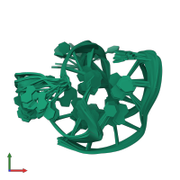 PDB entry 2gku coloured by chain, ensemble of 12 models, front view.