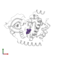 Modified residue TPO in PDB entry 2gnf, assembly 1, front view.