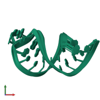 PDB entry 2gv4 coloured by chain, ensemble of 13 models, front view.