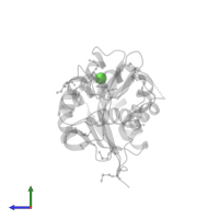 CALCIUM ION in PDB entry 2gwr, assembly 1, side view.