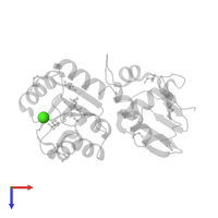 CALCIUM ION in PDB entry 2gwr, assembly 1, top view.