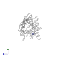 ZINC ION in PDB entry 2gzi, assembly 1, side view.
