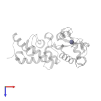 ZINC ION in PDB entry 2gzi, assembly 1, top view.