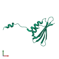 PDB entry 2h36 coloured by chain, front view.