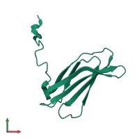 PDB entry 2h41 coloured by chain, front view.