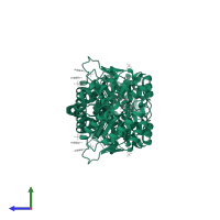 NADH:flavin oxidoreductase/NADH oxidase N-terminal domain-containing protein in PDB entry 2h8z, assembly 1, side view.