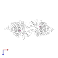ACETATE ION in PDB entry 2ha5, assembly 1, top view.