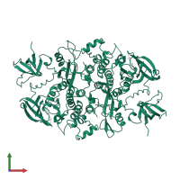 Tyrosine-protein kinase HCK in PDB entry 2hck, assembly 1, front view.