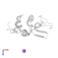 SODIUM ION in PDB entry 2hea, assembly 1, top view.