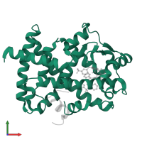 Peroxisome proliferator-activated receptor gamma in PDB entry 2hfp, assembly 1, front view.