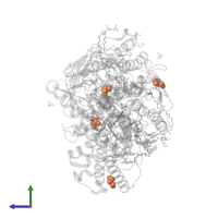 GLYCEROL in PDB entry 2hhk, assembly 1, side view.
